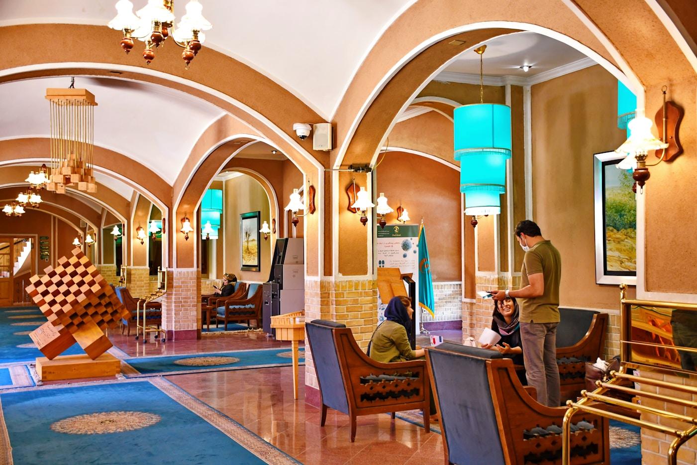 Hotel lobby interior